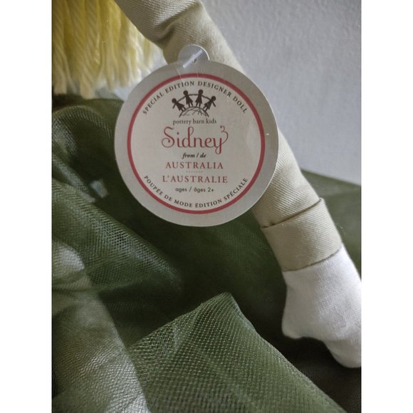 29" Tall Pottery Barn Kids PBK 2013 Sidney Australia Designer Doll, FREE US Ship - Picture 11 of 14